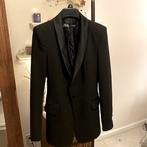 Zara black tuxedo blazer